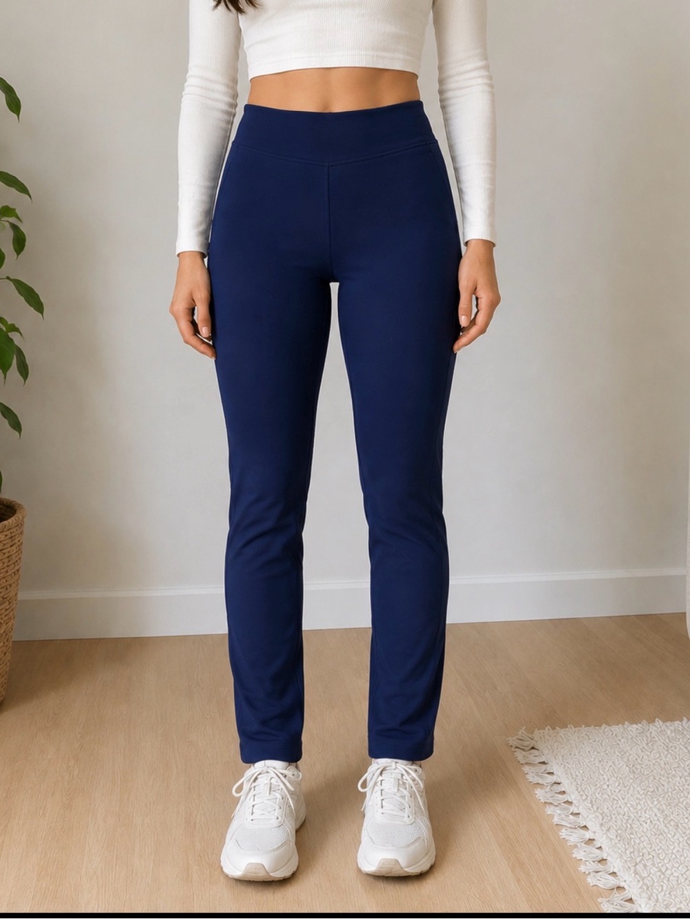 lululemon athletica Navy Slim High-Rise Active Pants